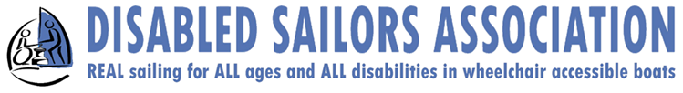 Disabled Sailors Association logo in blue font 